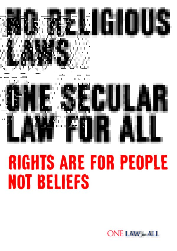The Independent Review on Sharia: Sharia Laws are part of the extremist threat and not a solution