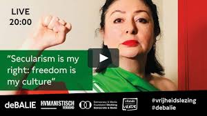 screenshot of maryam namazie and headline secularism in my right freedom is my culture