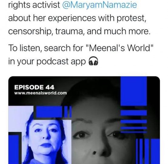 Maryam Namazie, Human Rights Activist, Meenal’s World, 6 February 2021