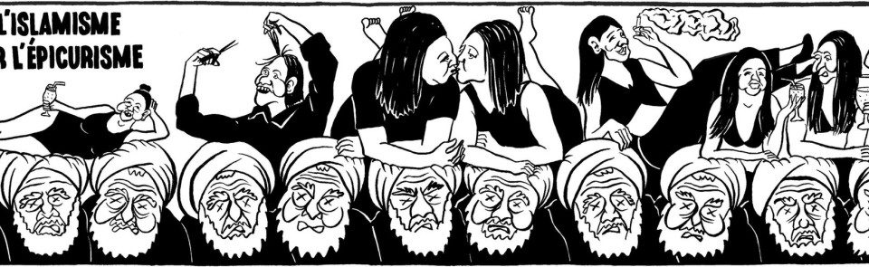 Iran : les femmes disent merde aux mollahs, Charlie Hebdo, 28 September 2022